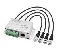 LETNERNY-Émetteur-Récepteur Vidéo Passif Hd 4-Ch Bnc Vers Ethernet Rj45 Cat5 Utp Avec Câble Bnc 720P 1080P Transmission De Signal Équilibrée Pour Caméra De Vidéosurveillance Hd-Cvi/Tvi/Ahd