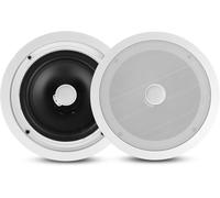 LETNERNY-Enceinte Plafond/Murale 20,3 Cm ¿ Paire D'Enceintes 2 Voies Woofer Médium-Grave Avec Tweeter Orientable À Dôme En Titane De 2,54 Cm Design- Haut Parleur Encastrable Plafond