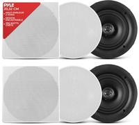LETNERNY-Enceinte Plafond/Murale De 20,3 Cm - Paire D'Enceintes Stéréo 2 Voies À Gamme Complète Avec Système Audio Et Design Encastré Avec Réseau De Filtrage Électronique-Haut Parleur Encastrable Pla