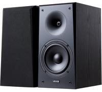 LETNERNY-Enceintes Bibliothèque Passives, 100 W, Paire Enceinte D'Étagère Stéréo Avec Woofer 165,1 Mm Tweeter 25,4 Mm, Grille Amovible, Réponse En Fréquence 55 Hz-20 Khz, Boîtier Bois, Pour Home Ciné