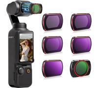 Letnerny-Ensemble De Filtres Nd Pour Dji Osmo Pocket 3 Creator Combo Accessories - Pack De 6 Cpl, Nd 8, Nd 16, Nd 32, Nd 64, Nd256 (Magnétique)(Version Aluminium)-Startrc