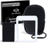 Letnerny-Ensemble De Housses De Protection 3 Pièces Pour Bosch Kiox 300 Affichage E-Bike Transparent Et Couverture De Protection Pour La Smartphone Grip (Bsp3200) Noir Ajustement Précis Avec Sac De
