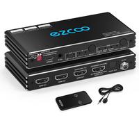 LETNERNY-Extracteur Audio Hdmi 2.1 Earc 4K 120 Hz 2 X 2 Vrr Allm Hdcp2.3 Arc Hdr10 Cec Spdif Optique Et Sortie Audio 3,5 Mm, Commutateur Hdmi 2 Entrées 2 Sorties Ir Télécommande Dolby Digital Edid Po