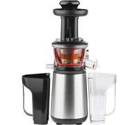 LETNERNY-Extracteur De Jus Vertical Gsx12 Inox Noir, Jus De Fruits Et Légumes, Sans Bpa, 82 Mm Large Bouche, Pression Douce, 1 Litre, 400 W
