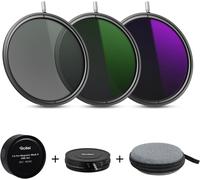 LETNERNY-F X Pro Magnetic Mark Ii Vnd Set 82 Mm, Nd2-Nd500 Filtre Nd Variable(1-9 F-Stops) Avec 3 Magnétique Filtre Densité Neutre Diamètre 82Mm Pour Objectif Avec Capuchon De Filtre Et Base Magnétiq