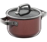Letnerny-Fusiontec Mineral Petite Marmite Avec Couvercle En Verre Compatible Induction 1,3 L Passe Au Four À Induction Passe Au Four Et Aux Rayures Fabriqué En Allemagne Passe Au Lave-Vaisselle Rose