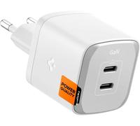Letnerny-Gan Iii 452 Total 45w 2 Ports Double Usb C Chargeur Mural Pd Pps Bloc De Charge Adaptateur Compatible Avec Iphone 14 Plus Pro 13 12 Mini Ipad Air Pro Galaxy S23/S22 Note 20 Pixel Et Plus