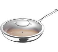 Letnerny-Giro - Poêle À Frire Hybride De 30 Cm Avec Couvercle - 3 Couches Avec Revêtement Antiadhésif Ilag - Structure En Nid D'abeille Résistante Aux Rayures - Induction Et Four Sans Pfas/Pfoa/Ptfe