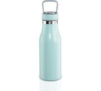 Letnerny-Gourde 500 Ml (Bouteille Isotherme À Double Paroi C 7 H, Froid 9 H, Bouteille Isotherme Anti-Fuite Et Adaptée Aux Boissons Gazeuses, Gourde En Acier Inoxydable Avec Bouchon À Vis) Bleu