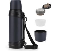 Letnerny-Grande Flasque De Voyage En Acier Inoxydable Avec Poignée Pour La Randonnée, La Pêche - 2,5 L