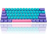 LETNERNY-Gtsp 61 Touches 60%, Un 2 Mini Touches De Clavier Mécanique De Jeu Compatible Oem Profil Rgb Pbt Pudding Keycap Avec Extracteur De Clés Pour Commutateurs Cherry Mx Bleu