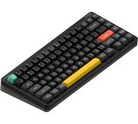 LETNERNY-Halo75 V2 Clavier Mécanique De Jeu, 75% Sans Fil Hot Swappable Bluetooth, 83 Touches, Rgb Rétro-Éclairé, Supporte Bluetooth/2.4Ghz/Usb-C - (Noir, Silent Red Clear-Top (45Gf))