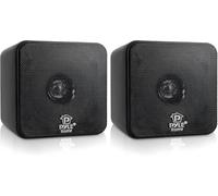 LETNERNY-Home Enceintes De Bibliothèque Mini Cubes 10,2 Cm ¿ 100 W Haut-Parleurs De Bibliothèque Compacts Avec Haut-Parleur À Cône En Papier De 10,2 Cm, 8 Ohms- Chaine Hifi