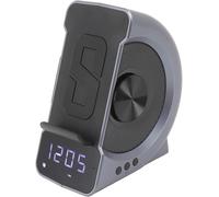 LETNERNY-Horloge Haut-Parleur Station De Chargement Haut-Parleur Réveil 12 Fonctions Modes De Charge Doubles (Bleu) Radio Radio