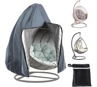 Letnerny-Housse De Cha Suspendue De Patio Avec Fermeture ¿¿Clair, Imperm¿¿Able Coupe Vent Anti-Uv Housse De Cha ¿¿ ?Ufs Pivotante, Housse De Cha ¿¿ Si¿¿Ge Unique,190 X 15 Cm (Gris)