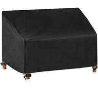 Letnerny-Housse De Protection Pour Banc De Jardin En Polyester 210d ¿¿Tanche 2 Places 134 X 70 X 60/88 Cm
