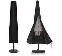 Letnerny-Housse De Protection Pour Parasol, Housse Parasol Deporte Imperm¿¿Able, Housses Pour Parasols De Jardin, Imperm¿¿Able, Coupe-Vent, Adapt¿¿ Aux Jardins, Cours Et Plages, Noir, 190 X 50 X 35cm