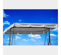 LETNERNY-Housse De Toit De Rechange Pour Balancelle Hollywoodienne - 210 X 145 Cm - Imperm¿¿able, Coupe-Vent, Ind¿¿chirable, Tissu En Polyester, Anti-Uv, Anti-Poussi¿¿re, 250 X 190 Cm, Gris