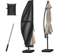 Letnerny-Housse Parasol Deporte, Housse De Parasol De 2 ¿¿ 4 M En Porte-¿¿-Faux Avec Tige, Housse Protection Parasol, Protection Contre Les Intemp¿¿Ries Et Uv, Couverture De Parapluie Ext¿¿Rieur