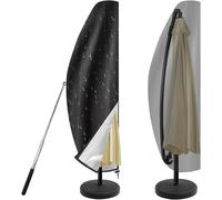 Letnerny-Housse Parasol Deporte, Housse Parasol, Pour Parasol ? 2-4m, Tissu Oxford 420d Imperm¿¿Able, Coupe-Vent, Anti-Uv Housse De Protection Pour Parasol, Avec Perche T¿¿Lescopique, 265 X 40/70/50 C