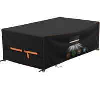 Letnerny-Housse Salon De Jardin Exterieur, 420d Tissu Oxford Housses De Meubles De Jardin 200x160x70cm, Bache De Table Protection Vec Grilles D'a¿¿Ration Imperm¿¿Ables, Anti-Uv, R¿¿Sistance Au Vent