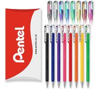 Letnerny-Hybrid ¿ Dual Metallic/Mattehop ¿ Lot De 16 Stylos À Bille Gel Liquide ¿ Pointe K110¿1,0 Mm ¿ Lot De 16 Couleurs ¿ Dans Un Emballage D'oreiller