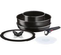 Letnerny-Ingenio Essential + Set De Casseroles Et Poêles Antiadhésives En Aluminium Pour Gaz Et Four, 6 Pièces, Batterie Avec Casserole Fondue, Poêle, Poêle, Wok, 2 Couvercles, Poignée Amovible