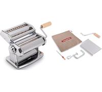 LETNERNY-Ipasta Rugueuse Ligne Gourmet Machine À Pâtes Rugueuse Fabriquè En Italie. Machine À Pâtes Fraîches En Acier Inox. Laminoir Créant Une Feuille Rugueuse Lasagne Tagliolini Fettuccine. (Argent