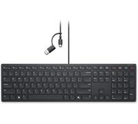LETNERNY-Kb525C - Clavier De Collaboration Filaire Usb Type-C En Français Azerty, Noir - Compatible Microsoft Teams Et Zoom