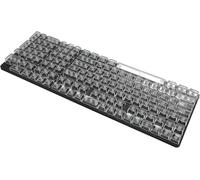 LETNERNY-Keycaps De Remplacement, Ensemble De Touches Pc Transparentes De Hauteur Élevée De L'Asfc Pour Clavier Mécanique (Blanc)