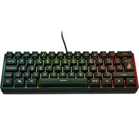 LETNERNY-Kingpin X1 Clavier De Jeu 60% Espagnol, Clavier Multimédia De Jeu Petit Et Mobile, Clavier Rvb Avec Éclairage, 25 Touches Anti-Ghosting, Disposition Espagnole Qwerty