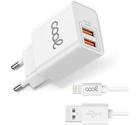 LETNERNY-Kit Cargador De Red + Cable Usb 2.0 A Lightning 1.2M Blanco