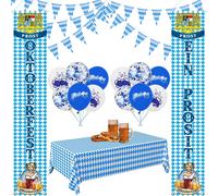 Letnerny-Kit De Décoration Pour Fête De La Bière Bavaro , Décoration De Fête De La Bière, Fête De La Bière, Signe De La Véranda De 10 M, Guirlande De 12 Ballons, Décoration Intérieure Et Extérieure