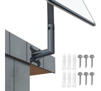 LETNERNY-Kit De Montage Pour Starlink V2, Support De Toit À Poteau Mural Pour Starlink V2, Montage Internet Par Satellite Pour L'Extérieur