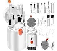 LETNERNY-Kit Nettoyage Clavier 20 En 1 De Clavier D'Outils Nettoyage Multifonctio Extracteur De Clavier Pinceaux Nettoyant Ecran Pour Caméra Bluetooth Earbuds Ordinateur Airpods Iphone Ipad Téléphone