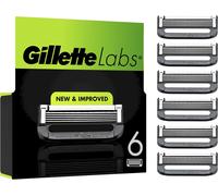 Letnerny-Labs Lot De 6 Recharges De Rasoir Pour Hommes, Authentiques, A 5 Meilleures Lames De La Marque, Barre Exfoliante Pour Un Ra Doux Et Efficace, Compatibles Avec Les Manches Labs