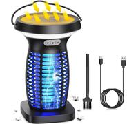 LETNERNY-LampeAntiMoustiqueInterieurExterieurUvTueMoucheElectriqueAppareilAntiMoustiqueSolaireEtRechargeableParUsbSansFilLampeMoustiquePourChambreJardinCamping