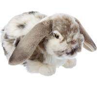 LETNERNY-Lapin Aux Oreilles Tombantes, Lapin En Peluche Doux Et Réaliste, Peluche Écologique Naturli, 18Cm