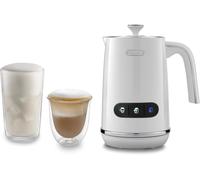 LETNERNY-Lattemix Emf3.W Mousseur À Lait Électrique Pour Lait Chaud & Froid & Alternatives Végétales Nettoyage Facile Couvercle Transparent 3 Boutons 250 Ml Blanc