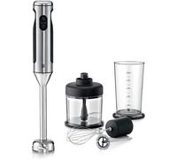LETNERNY-Lineo Mixeur Plongeant 4-En-1, 700 W, Couteau En Acier Inoxydable, Mini Hachoir, Fouet, Mousseur À Lait, Bol Gradué 1 L, Design Inox De Haute Qualité 0416350011