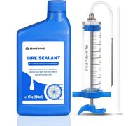 Letnerny-Liquide Préventif Tubeless, 500ml Liquide Anti Crevaison Et Seringue Tubeless Velo Pour L'injection Directe De Produits D'étanchéité Durables Dans Les Pneus De Vtt Et De Vélo De Route