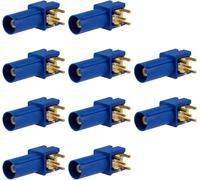 LETNERNY-Lot De 10 Connecteurs Fakra C Mâles À Angle Droit Fakra C Mâle À Angle Droit Bleu Pour Câble Rg316 Rg174 Lmr100