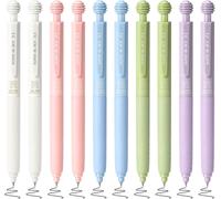 Letnerny-Lot De 10 Stylos À Encre Gel Rétractables, Pointe Fine De 0,5 Mm, Sans Bavure, Motif Panda, Ecriture Lisse Pour Journal Intime, Croquis (Morandi)