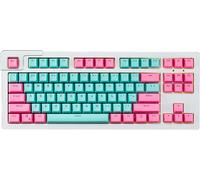 LETNERNY-Lot De 108 Touches Pour Clavier Mécanique De Jeu, Profil Pbt Oem Double Shot Pour Clavier Mécanique (Cyan+Rose)