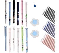 Letnerny-Lot De 12 Stylos Gel Effaçables¿Effacables¿Stylo Gomme¿Écrire, Planifier Et Étudier, Ainsi Que Pour L'effacement Actif