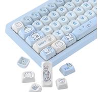 LETNERNY-Lot De 139 Touches Pbt - Profil Moa - Sublimation De La Couleur - Disposition Ansi - Compatible Avec Les Claviers Mécaniques Cherry Mx