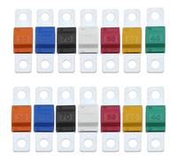 Letnerny-Lot De 14 Fusible Midi À Courant Élévé, Fusibles Midi 32v 30/40/50/60/70/80/100 Amp Fusible À Courant Élevé Mini Fusibles Pour Voitures Camions Véhicules De Construction Bus Caravanes