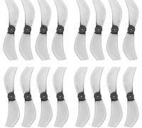 Letnerny-Lot De 16 Hélices À 2 Lames (8cw + 8ccw) Trou D'arbre De 1,0 Mm Compatible Avec Meteor 75 Micro Brushless Whoop Frame Drone Quadcopter 08028 40 Mm, Gris-Ecsing Gris