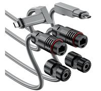 LETNERNY-Lot De 2 Adaptateurs Ethernet V2 Étanches Starlink Spx Vers Rj45 Connecteurs Femelles Pour Starlink Gen 2 Kit De Réparation De Lave-Vaisselle Et De Routeur