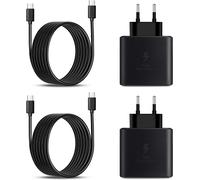 LETNERNY-Lot De 2 Chargeurs Usb-C 45 W Pour Ordinateur Portable Sam Sung Galaxy S10, Galaxy Note10, Galaxy Z Fold2 5G, Galaxy Z Flip3 5G, Galaxy A80, Galaxy A70, Galaxy A90/A52 5G/Galaxy Tab S7, Alim
